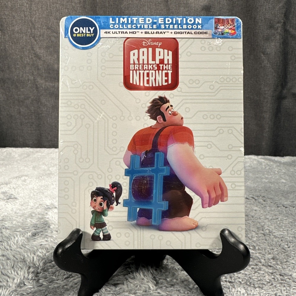 Ralph breaks the internet Steelbook 4K+Blu-ray+Digital NEW Sealed Box Collectors